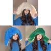 Soft Fluffy Eared Fisherman Cap With Insulation And Wind Resistance For Autumn Winter