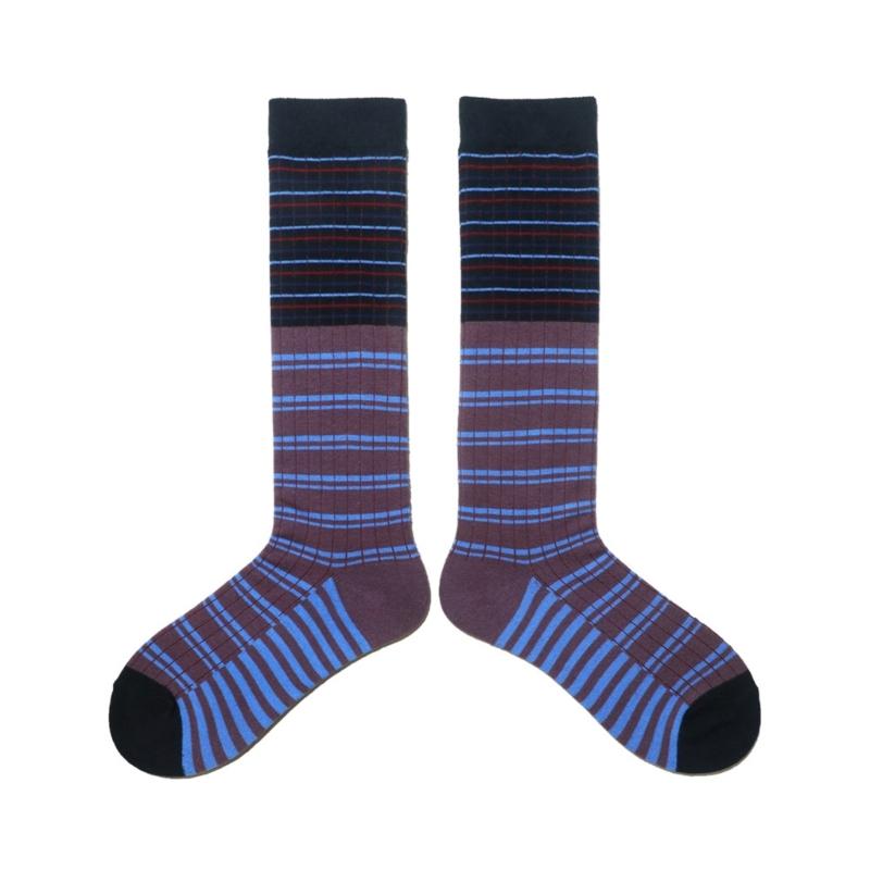Damen Kniestrümpfe, Modische Gestreifte Strümpfe Cosplay Oberschenkelhohe Strümpfe Schlauchsocken Gestreifte Lange Stiefelsocken