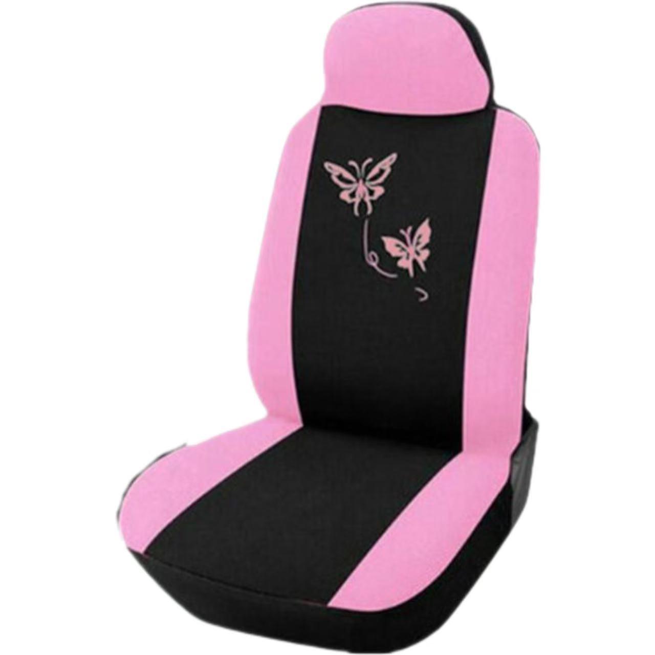 

Universal Pink & Purple Butterfly Car Seat Cover, Four Seasons Style Butterfly Print