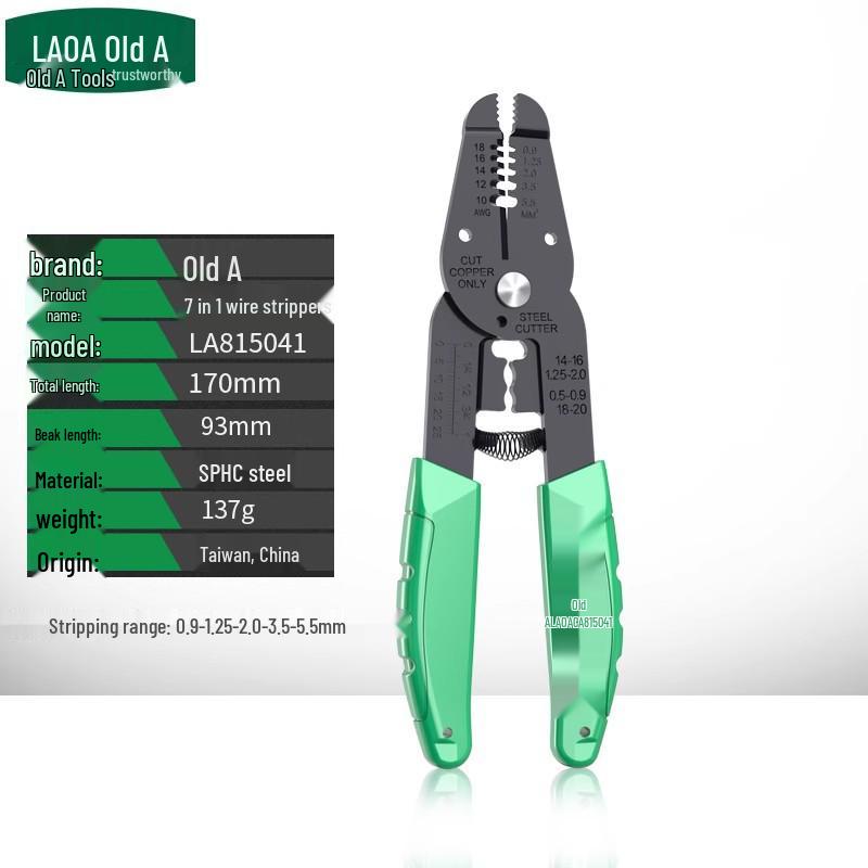 Lightweight Multi-Functional Automatic Wire Stripper for Electricians - LA815041