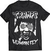 Vtg The Cramps Human Fly Cotton Black T-shirt TU481