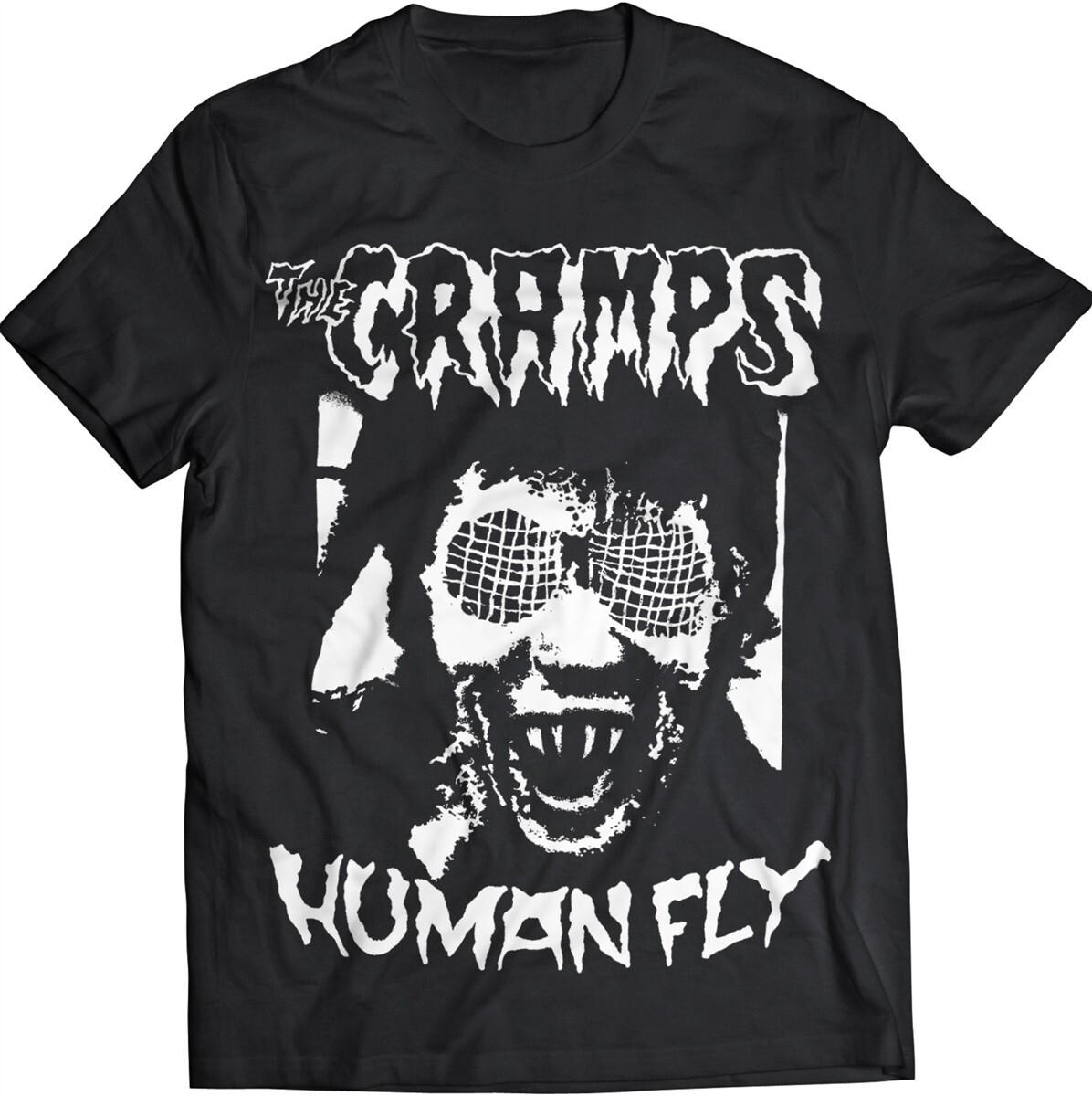 Vtg The Cramps Human Fly Cotton Black T-shirt TU481 XXXXL
