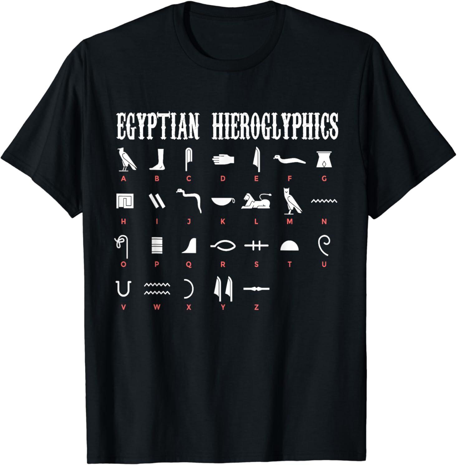 NEW LIMITED Egyptian characters, Egypt hieroglyphics history Tee T-Shirt M