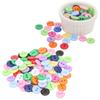 200pcs Circle Shape DIY Craft Buttons Mix Color Clothing Accessories  For DIY Projects