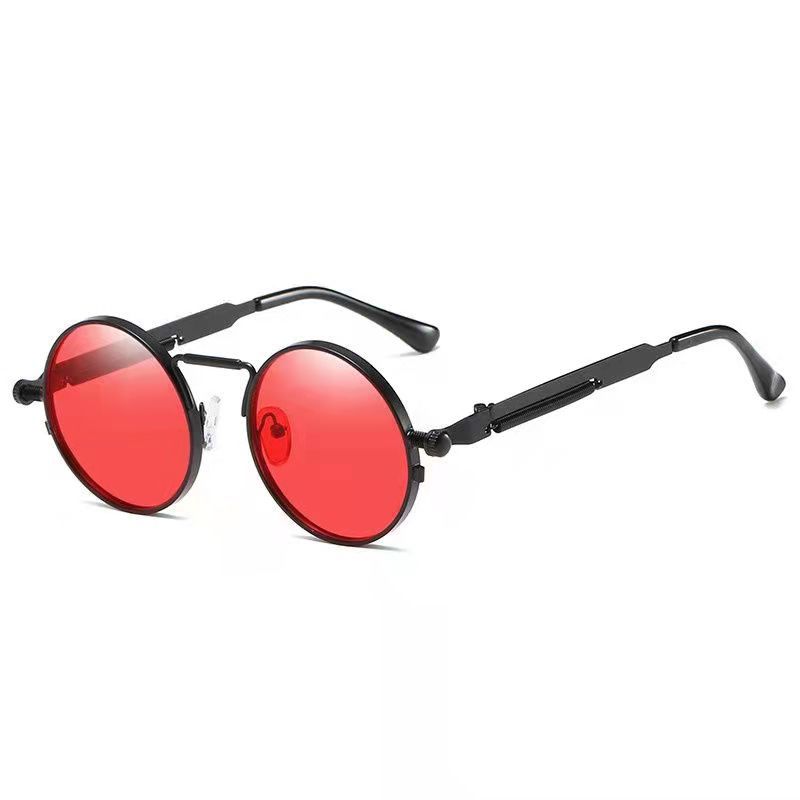 Metal Vintage Punk Style Sunglasses Men Retro Round Y2K Cyberpunk Women Sun Glasses Fashion Eyewear Gafas Sol Mujer UV400