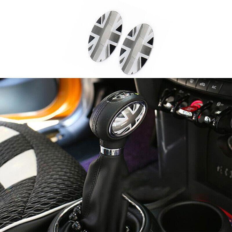 Fit For Mini Cooper Countryman F60 Grey White Gear Shift Knob Shifter Lever Trim