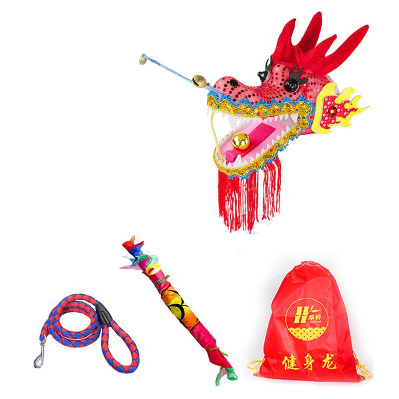 אביזרים ריקודי דרקון בסגנון סיני זנב דרקון ארוך במיוחד 6/8 מטר פסטיבל ראש השנה הסיני הופעה בכיכר אביזר תרגול מצחיק