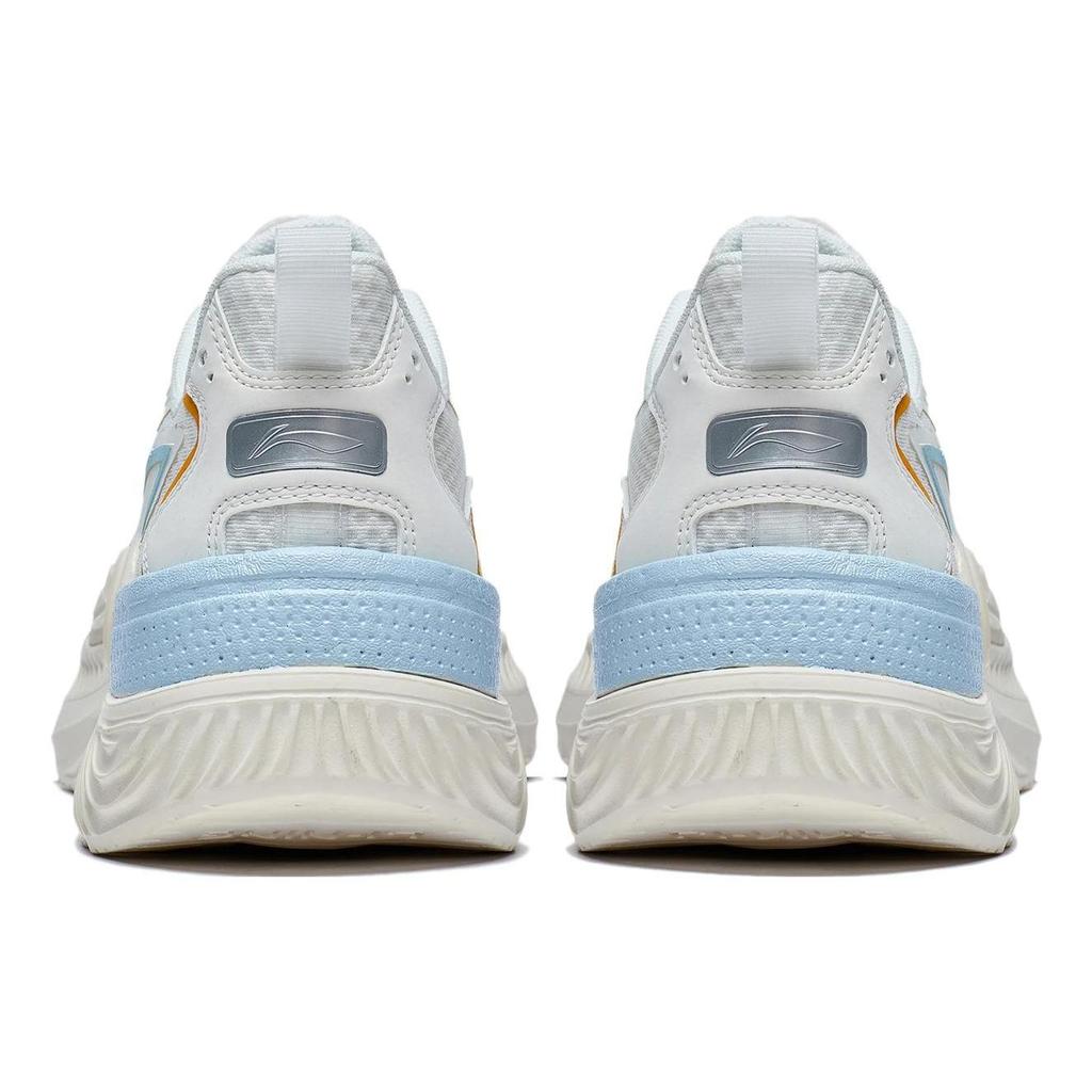 Li Ning Cyan Journey Textile, Synthetic Leather Slip Resistant Abrasion Resistant Low top Sports Casual Shoes Men's AGLT057-1