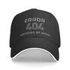 New Personalized Error Hackers At Work Baseball Cap Unisex Women Breathable Computer Geek Programmer Dad Hat Streetwear