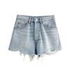 Fashion Style 2024 Autumn New Women's Clothing Mid Waist Stylish Easiest for Match Slim Looking Denim Shorts 8197202