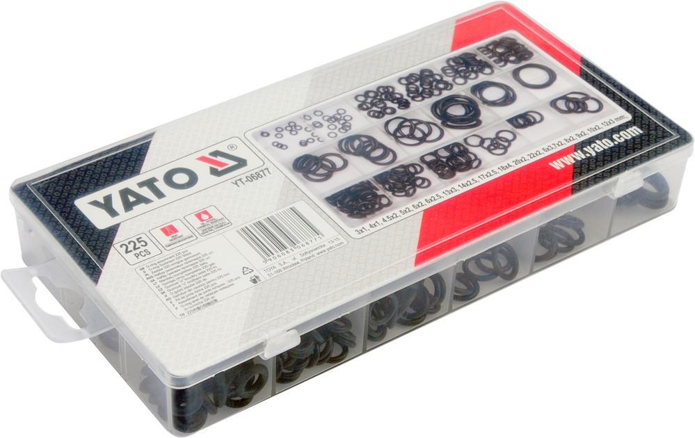 RUBBER O-RING SET 225 PCS YT-06877 YATO