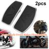 2PCS Black Motorcycle Adjustable Rear Passenger Front Footrest Rider Driver Foot Rest Pegs Floorboards Universal for Honda/Yamah