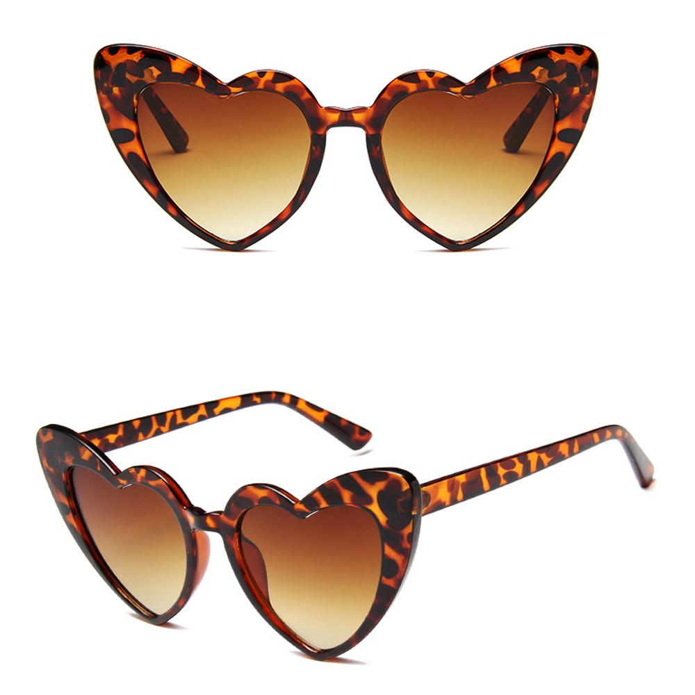 Fashion Heart-Shaped Sunglasses for Women Summer UV400 Sun Glasses Brand Design Love Heart Shades Trendy Street Snap Eyewear
