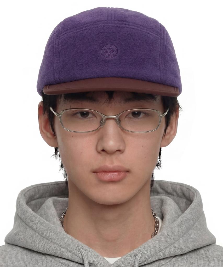 Eondeokeonteulol Fleece Winter Camp Cap Camp / Alpaca Fleece / Purple Wine