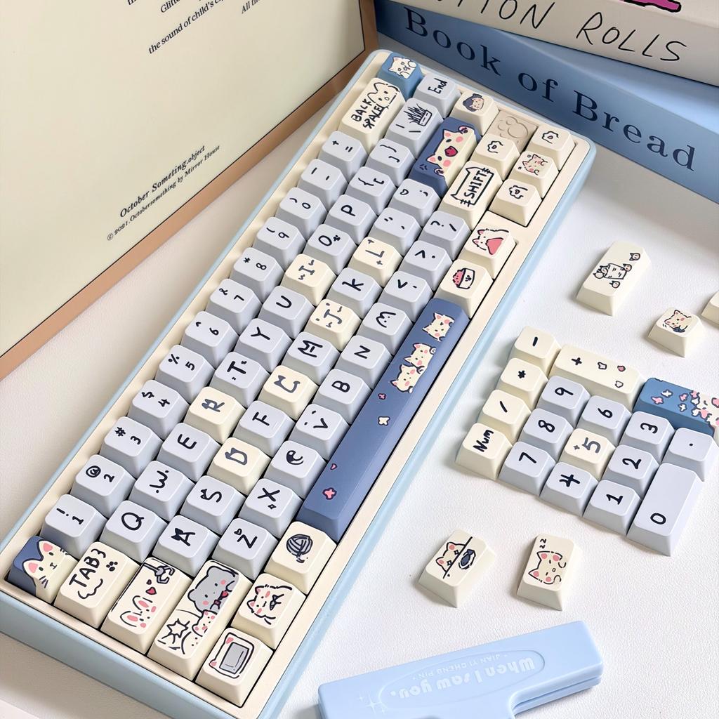 Kirsche MOA Süßes Kätzchen Schlüsselabdeckung Kit 95/114/118 Schlüssel HI75 HI8 68 F99 104 64 Wooting Mechanische Tastatur