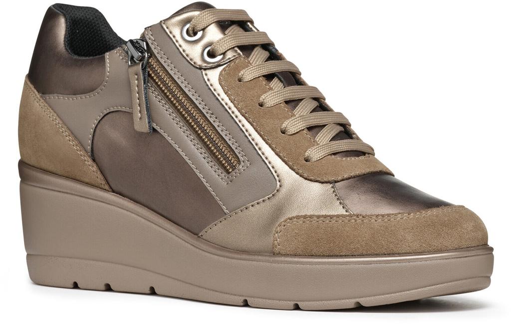 Geox Ilde Damen Sneaker (D36RAC) dunkles Taupe