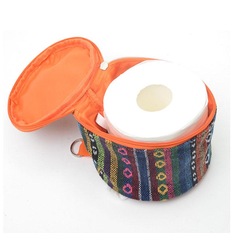 Outdoor Camping Drawer Box Car Household Roll Paper Towel Box Foldable Ethnic Style Paper Towel Bag Miscellaneous Storage Box