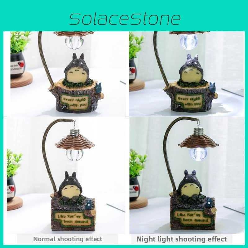 Totoro Neighbor My No Face Man Night Lamp Resin Cartoon Figurine Light Gift