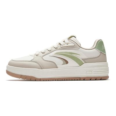 982 Synthetic Leather Cushioning Abrasion Resistant Breathable Low Top Skateboard Shoes Women's Beige 122548066-3