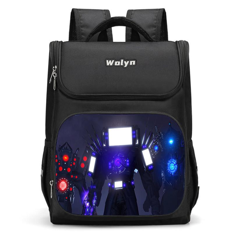 Spacious Oxford Cloth School Backpack 2024 Trendy Design For Kids And Preschoolers