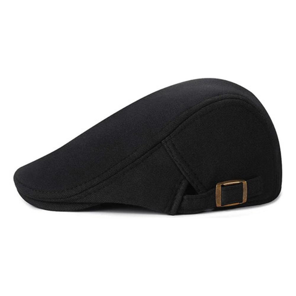 Beret Cap Men Adjustable Flat Vintage Hat