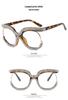 European & American Anti-blue Light Women's Glasses with Clear Lenses and Rhinestone-Inlaid Frame