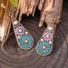 5Pcs Bohemia Enameling Teardrop Pendants For Women Diy Earrings Necklaces Pendants Charms Making Jewelry Accessories