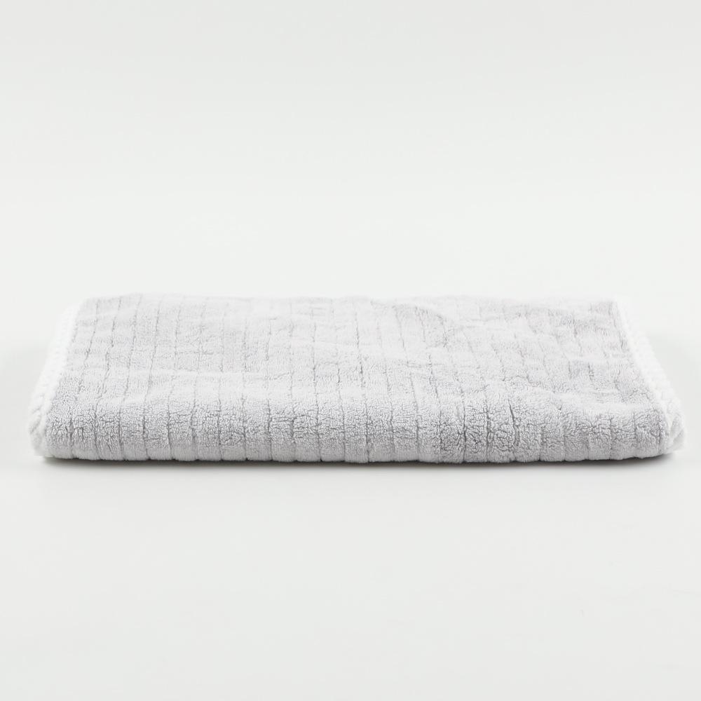 Coral fleece bath towel antibacterial striped face towel soft not easy to lose hair absorbent household large bath towel towel