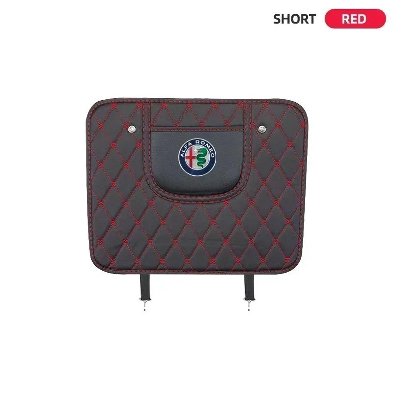 

Car Stickers For Alfa Romeo New PU Leather Car Anti-Kick Mats Auto Seat Back Protector Cover For Alfa Romeo Giulietta GT 159 147 чёрный