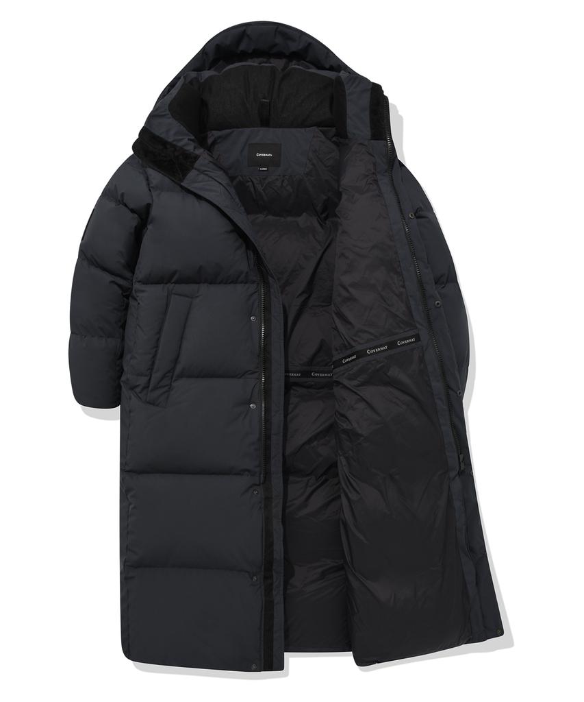 Covernat Rds Civic Long Down Parka Charcoal