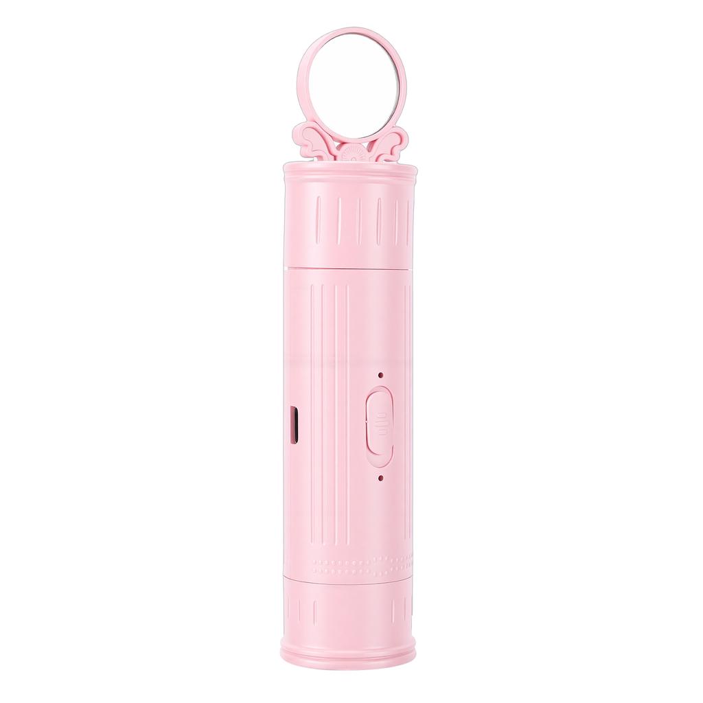 Electric Hair Remover Dual Head Portable Type C Rechargeable Hair Trimmer with Mirror Body Groomer for Women Pink