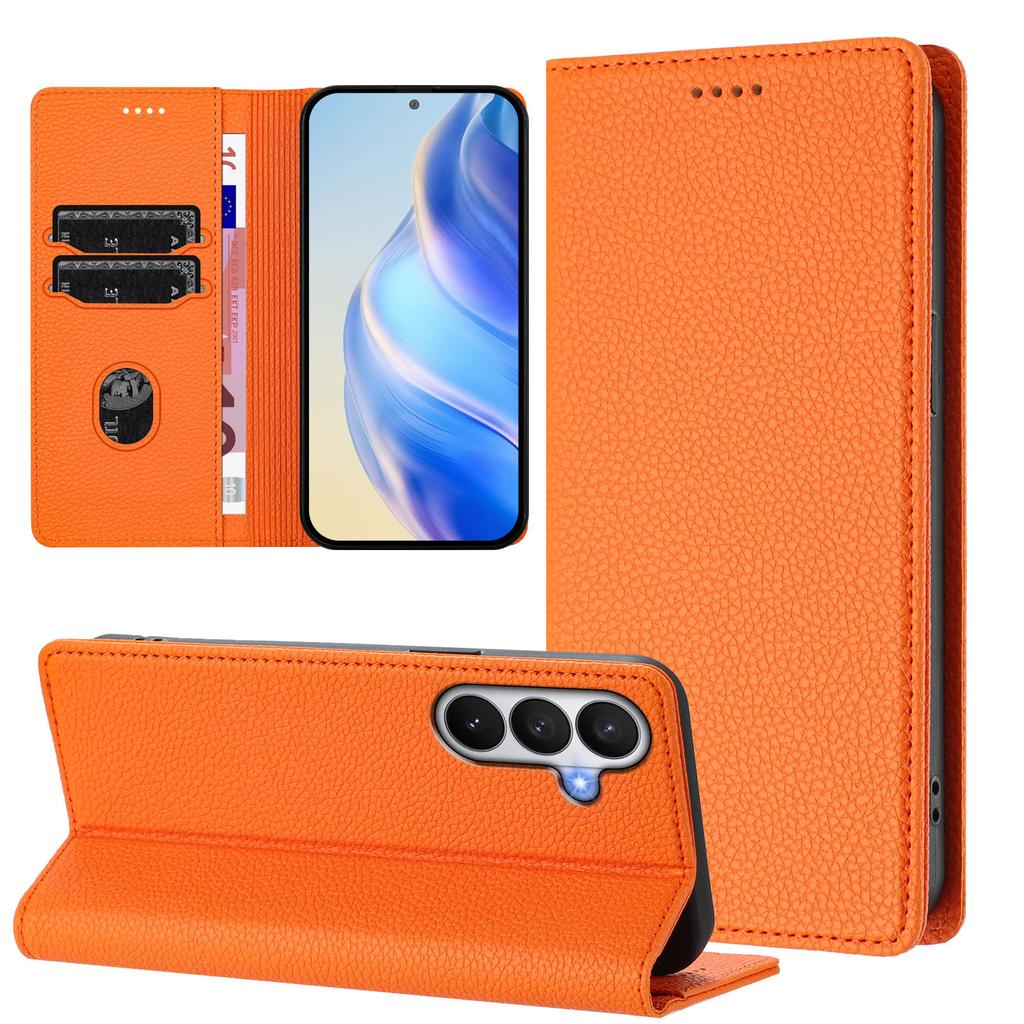 For Samsung Galaxy S26/S26 Pro Wallet Case RFID Blocking Litchi Texture Leather Mobile Cover