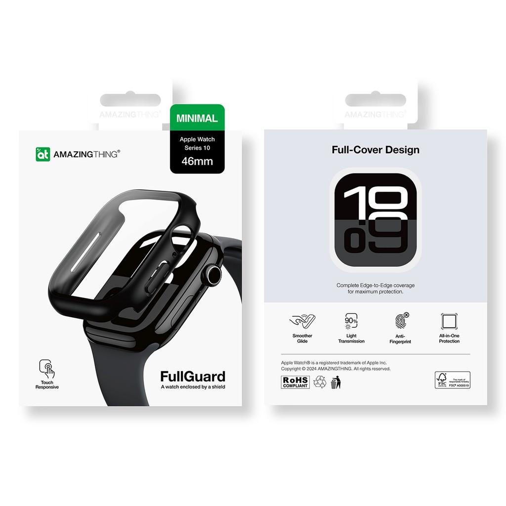 Radix Glass Tempered Glass Case for Apple Watch 46mm - Black