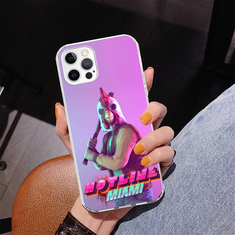 Game Hotline Miami Phnoe Case for Iphone 17 Air 16 16E 11 12 13 Mini 14 Plus 15 Pro Max 7 8 + SE 2020 Phone Cover Coque