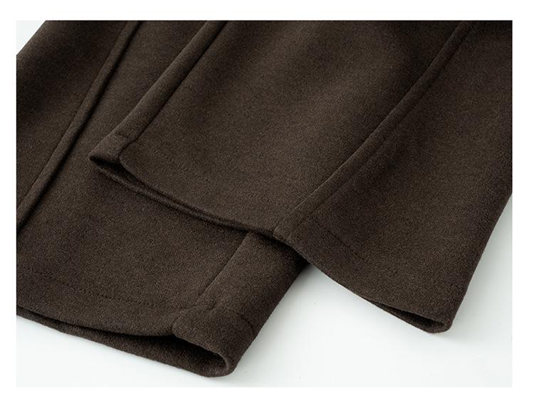 2025 Winter High Waist Wool Fleece-Lined Pants – Curved & Straight Leg Options