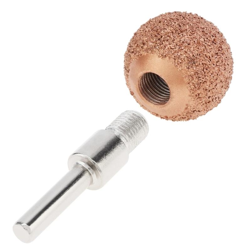 Small Abrasive Grinding Head 25mm Car Tire Repair Tools Metal for Grinding Head Coarse Auto Bike Tire Polishing Tool