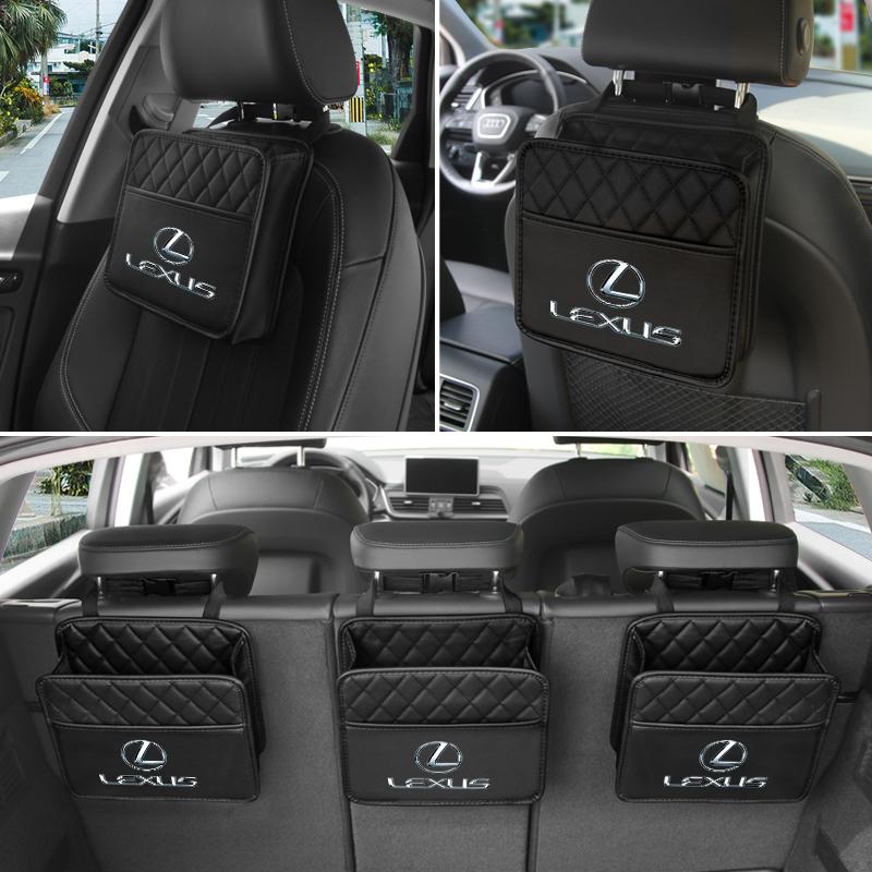 Car Seat Backrest Storage Stowing Tidying Pocket For Lexus FSPORT LBX NX RX 350h 450h ES UX 300e GS GX IS LS LX CT LC RC GX460