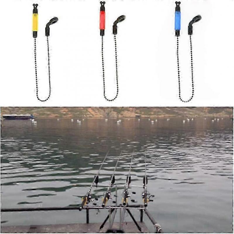 2/3pcs Bite Indicator Fishing Alarms Light, Portable Bobbins Hangers Alerter Tackle Swinger Carp Practical Accessories Outdoor Rod Illuminated