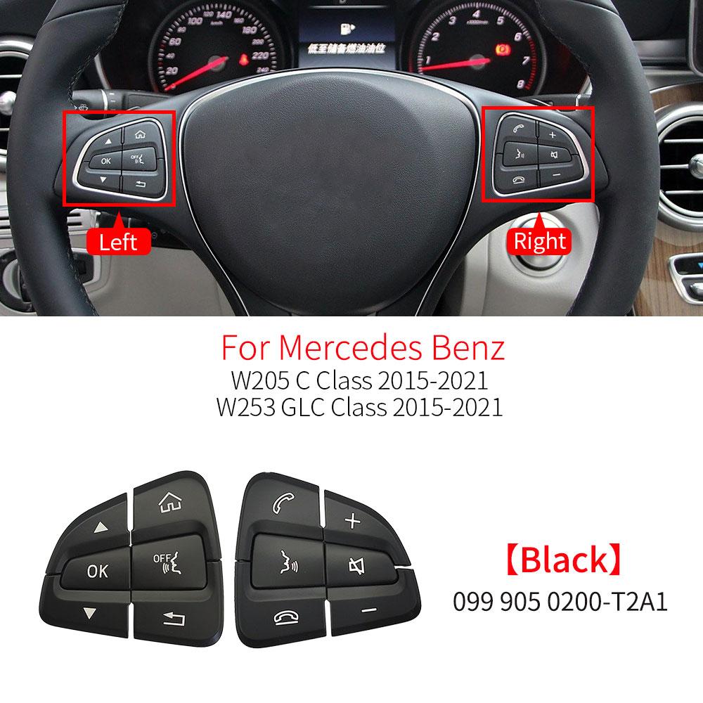 Für Mercedes W205 W253 Auto Lenkrad Multifunktions-Bedientasten Abdeckung Für Benz C GLC Klasse C180 C200 C220 GLC260 GLC300