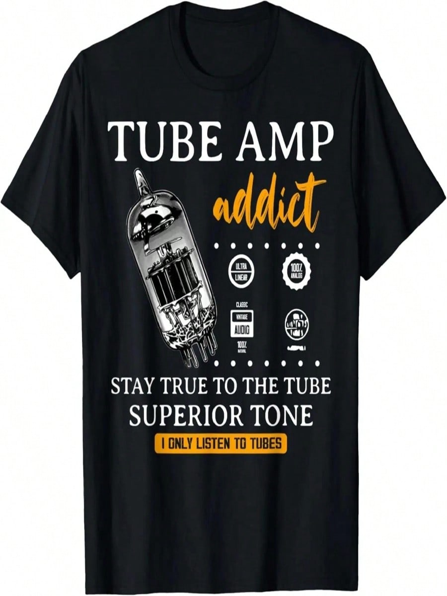 Vacuum Tube - Guitar Amplifier, Tube Analog Hi-Fi Amplifiers T-Shirt S разноцветный