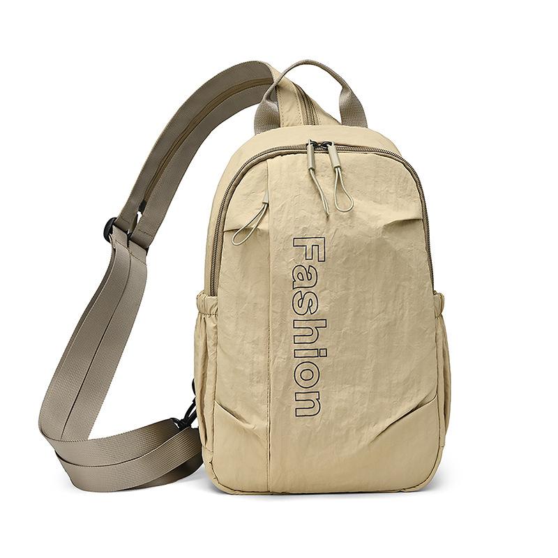 

Lightweight Water-repellent Nylon Bag Backpack Multi-functional Men s Large Capacity Chest Bag