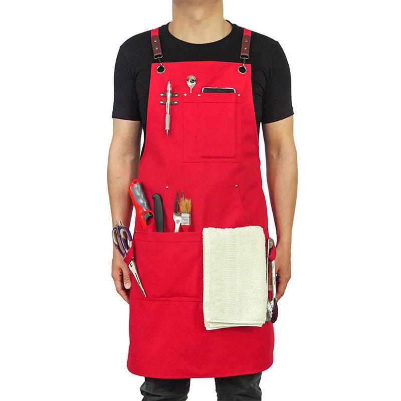 Art Studio Cross-Border Long Smock Apron, Oil & Watercolor Painting Canvas Apron