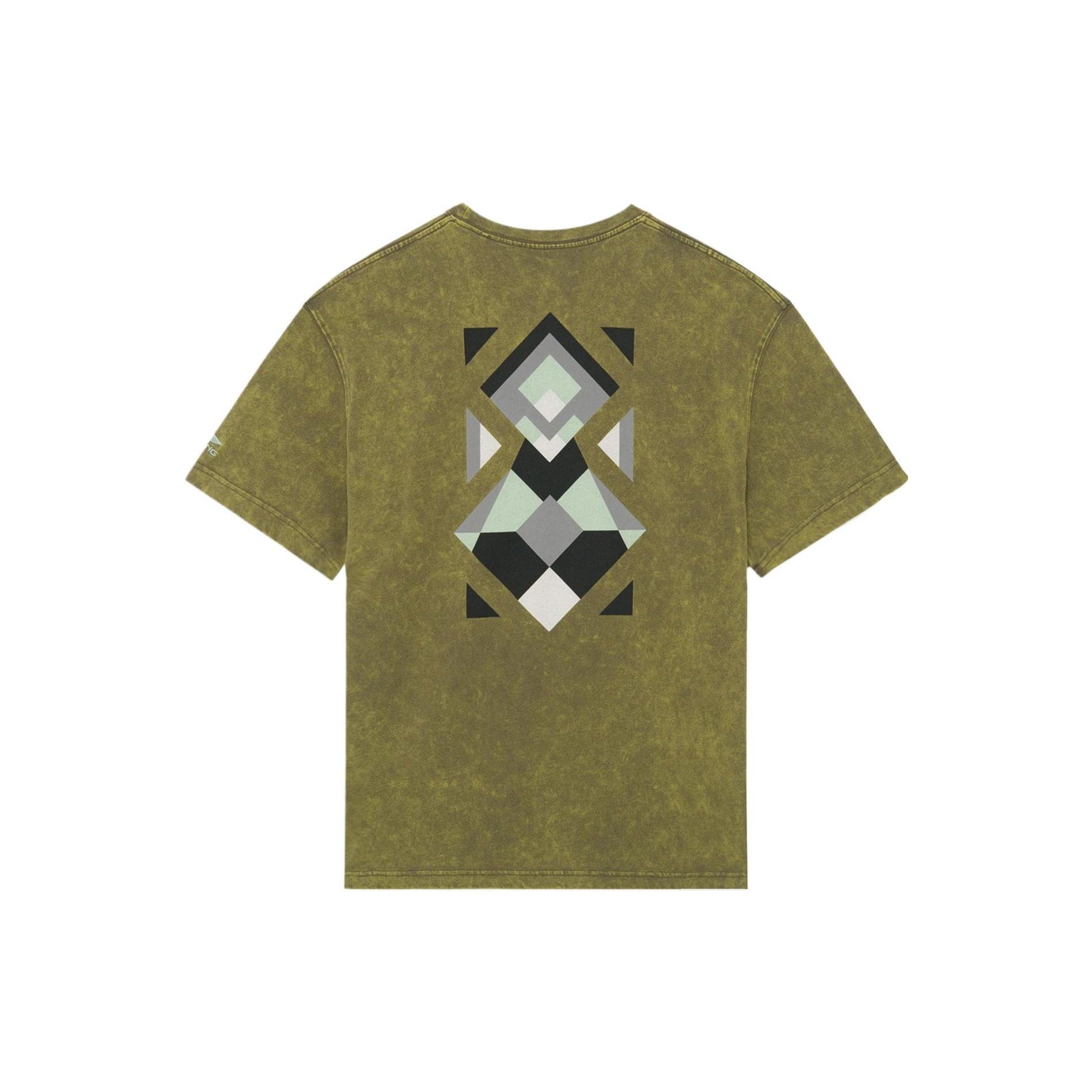 Li-Ning Graphic Pocket Loose Fit T-shirt Olive Green Men s AHSS161-4 XL