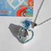 Niche Creative Color Quicksand Bottle Inlaid Zirconium Necklace Five-Pointed Star Love Fairy Tale Style Personality