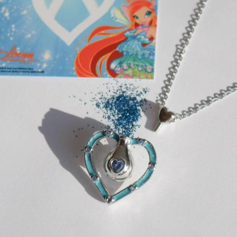 Niche Creative Color Quicksand Bottle Inlaid Zirconium Necklace Five-Pointed Star Love Fairy Tale Style Personality
