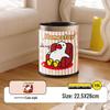 He Mu Cheng Double Layer Cartoon Stainless Steel Trash Can with Foot Pedal - Living Room & Kitchen