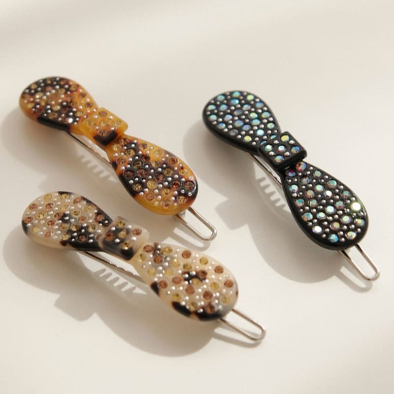 J.Lauren Creation France Cubic Ribbon Point Hair Pin H01145