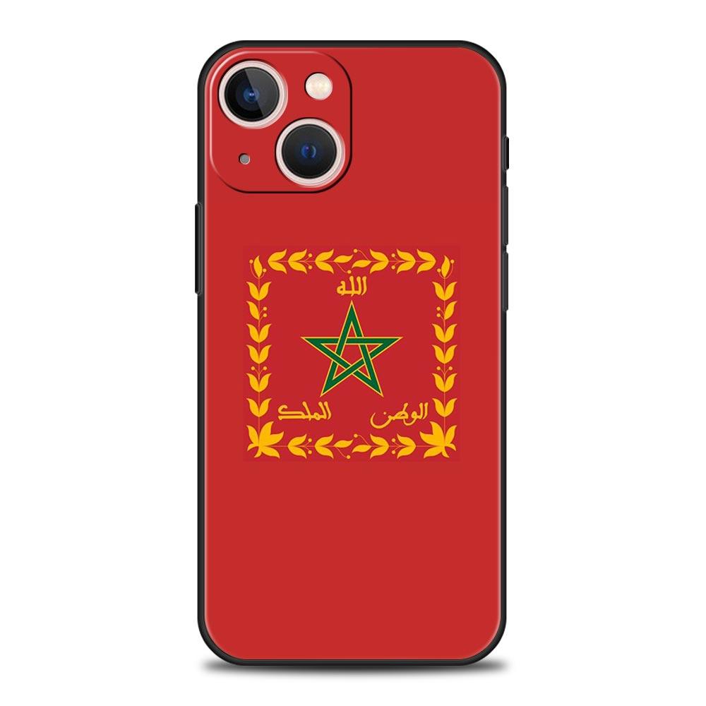 Phone Case For iPhone 16 15 14 13 12 11 Pro Max XS X XR SE 7 8 Plus Shell Moroccan Flag Morocco Passport iPhone 16e Cover