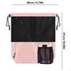 Mesh Drawstring Backpack Casual Daypack Portable Travel for Women Men Swim Bag