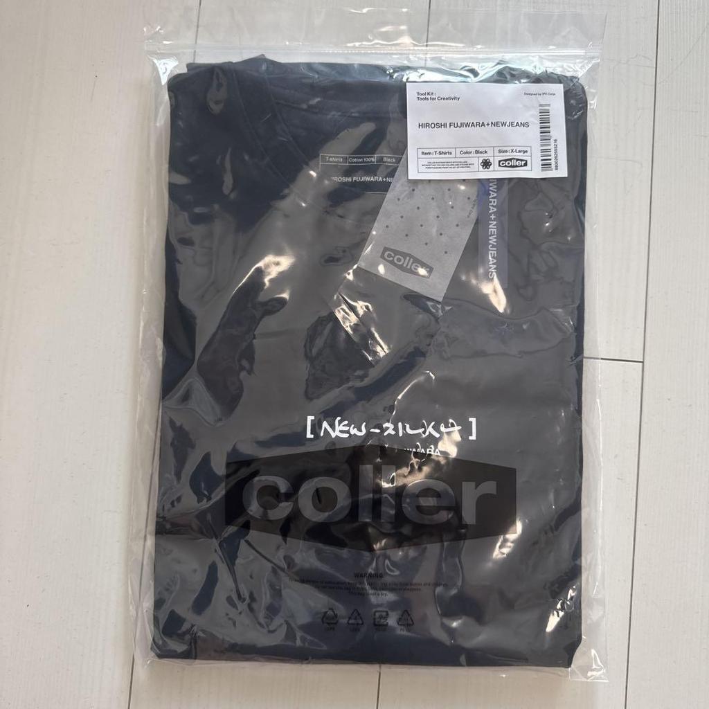 [USED] NewJeans X Hiroshi Fujiwara T-shirt Black XL